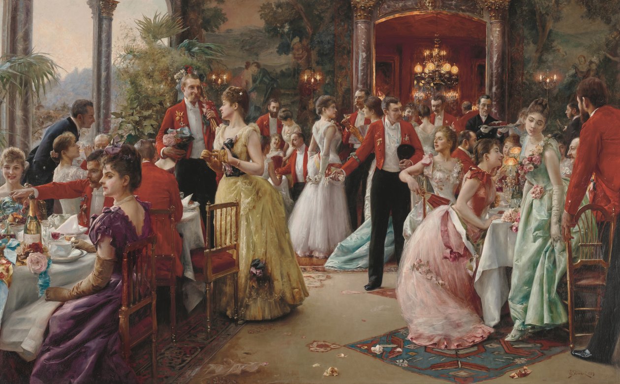 Jagtmiddagen af Julius Leblanc Stewart