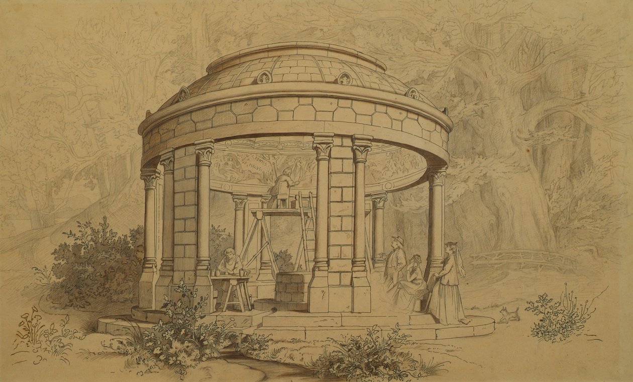 Melusines tempel af Julius Naue