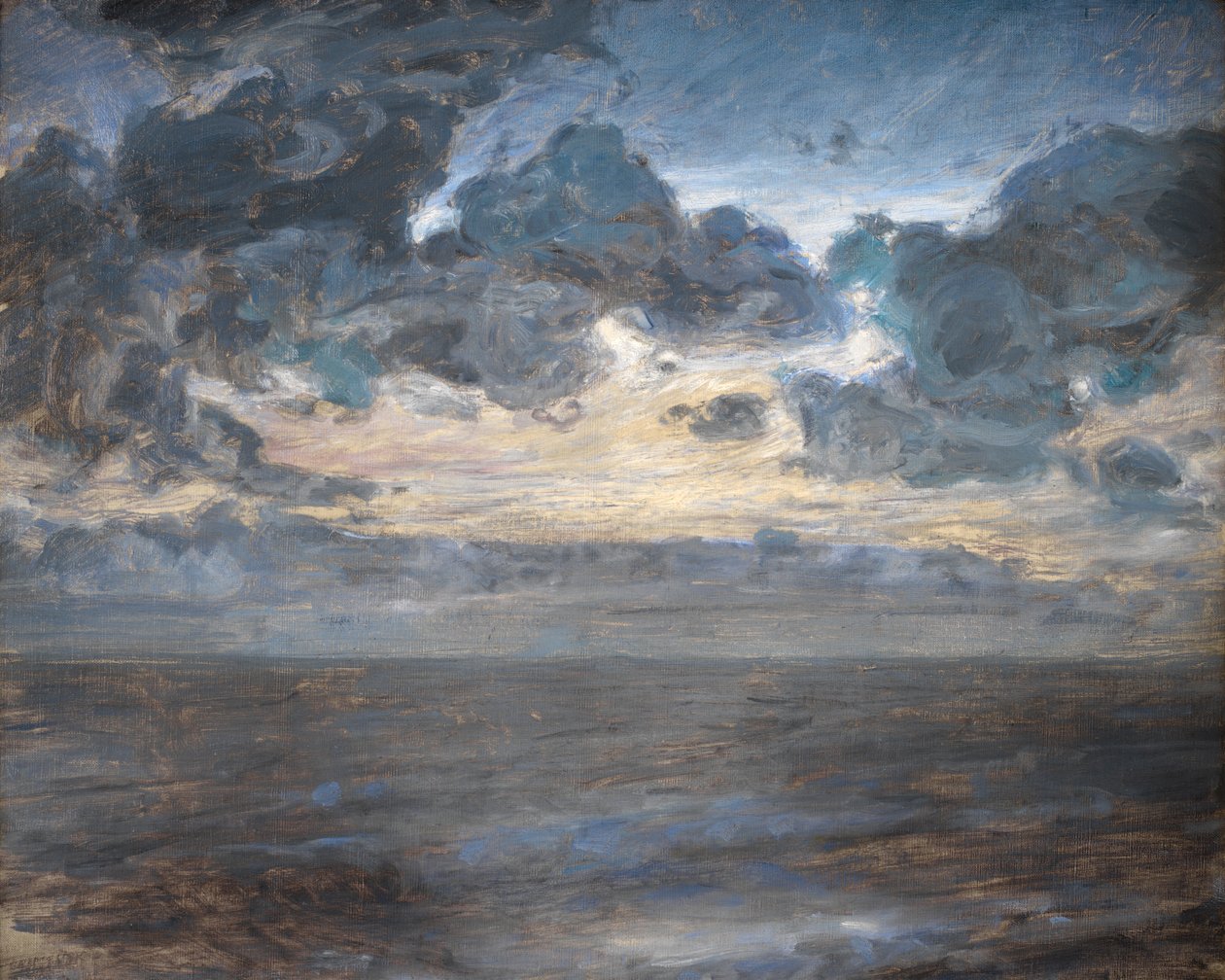Skærsommernat ved Tisvilde Strand af Julius Paulsen