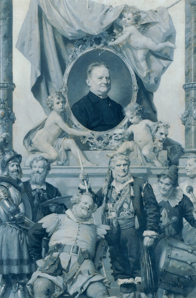 Burgtheater-skuespiller Bernhard Baumeister af Julius Schmid