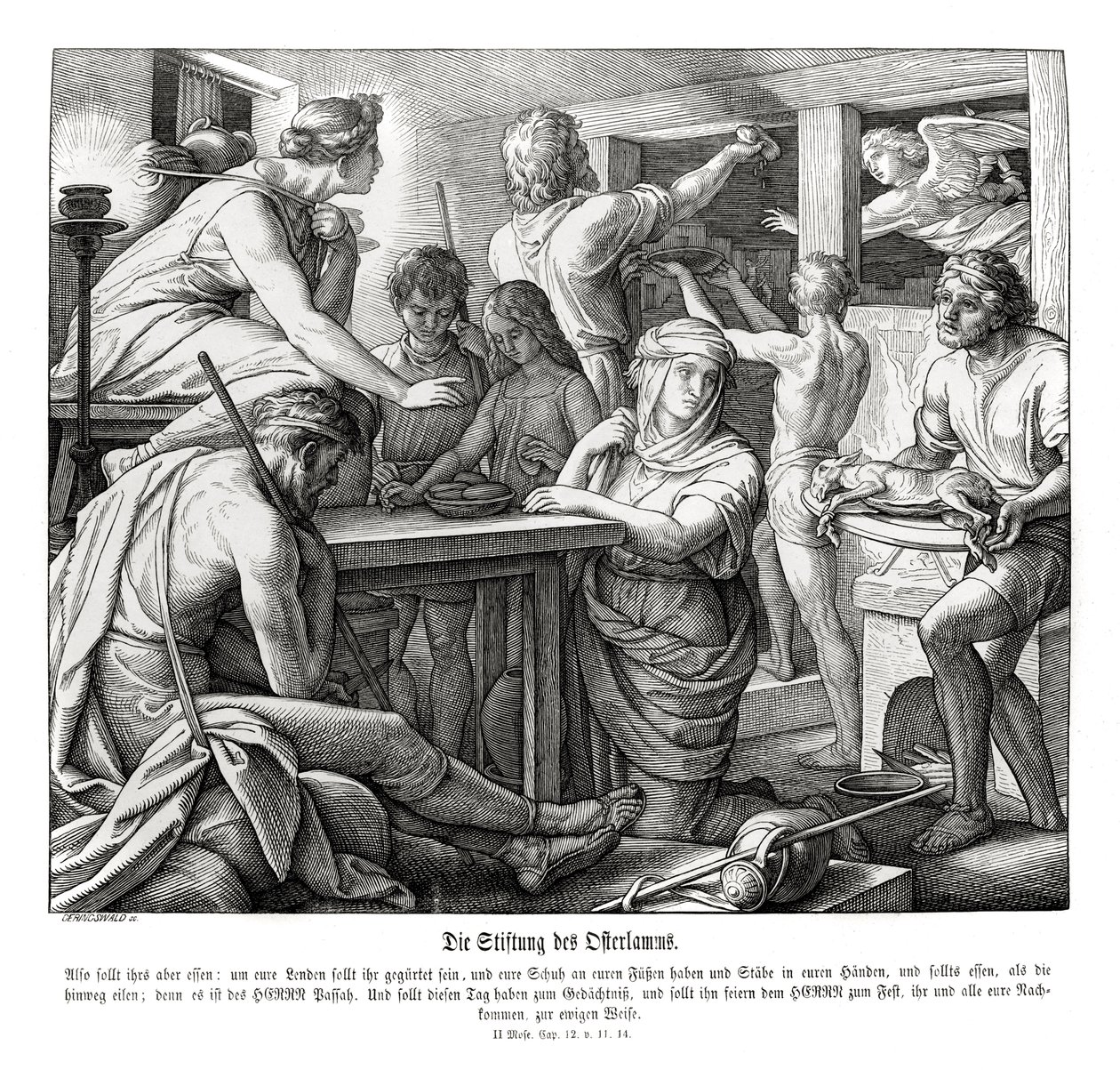 Påske, Anden Mosebog af Julius Schnorr von Carolsfeld