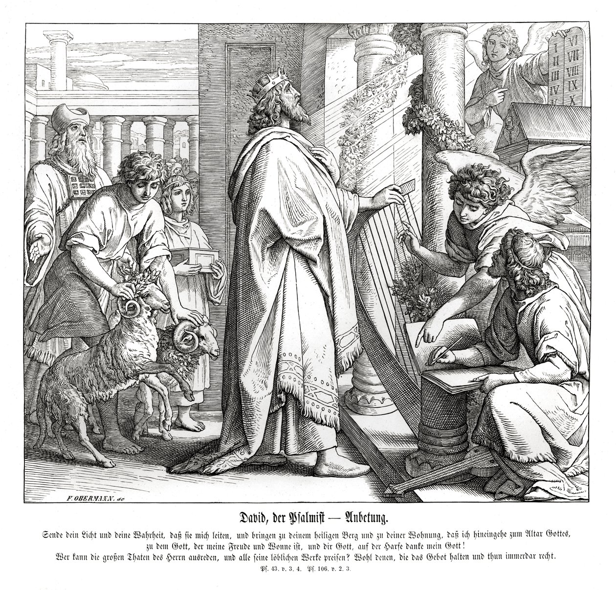 Salmer - tilbedelse af Julius Schnorr von Carolsfeld