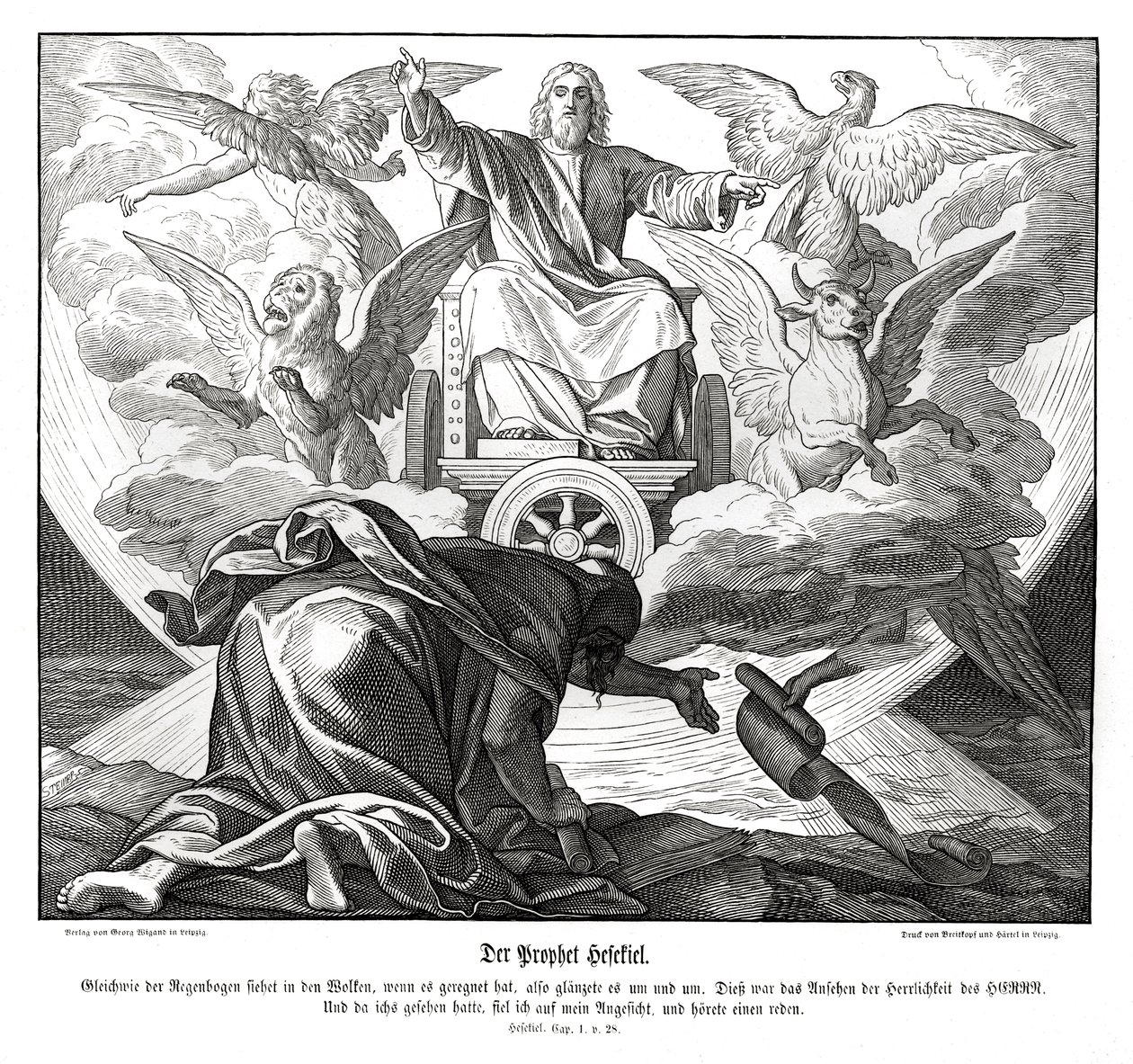 Profeten Ezekiel af Julius Schnorr von Carolsfeld