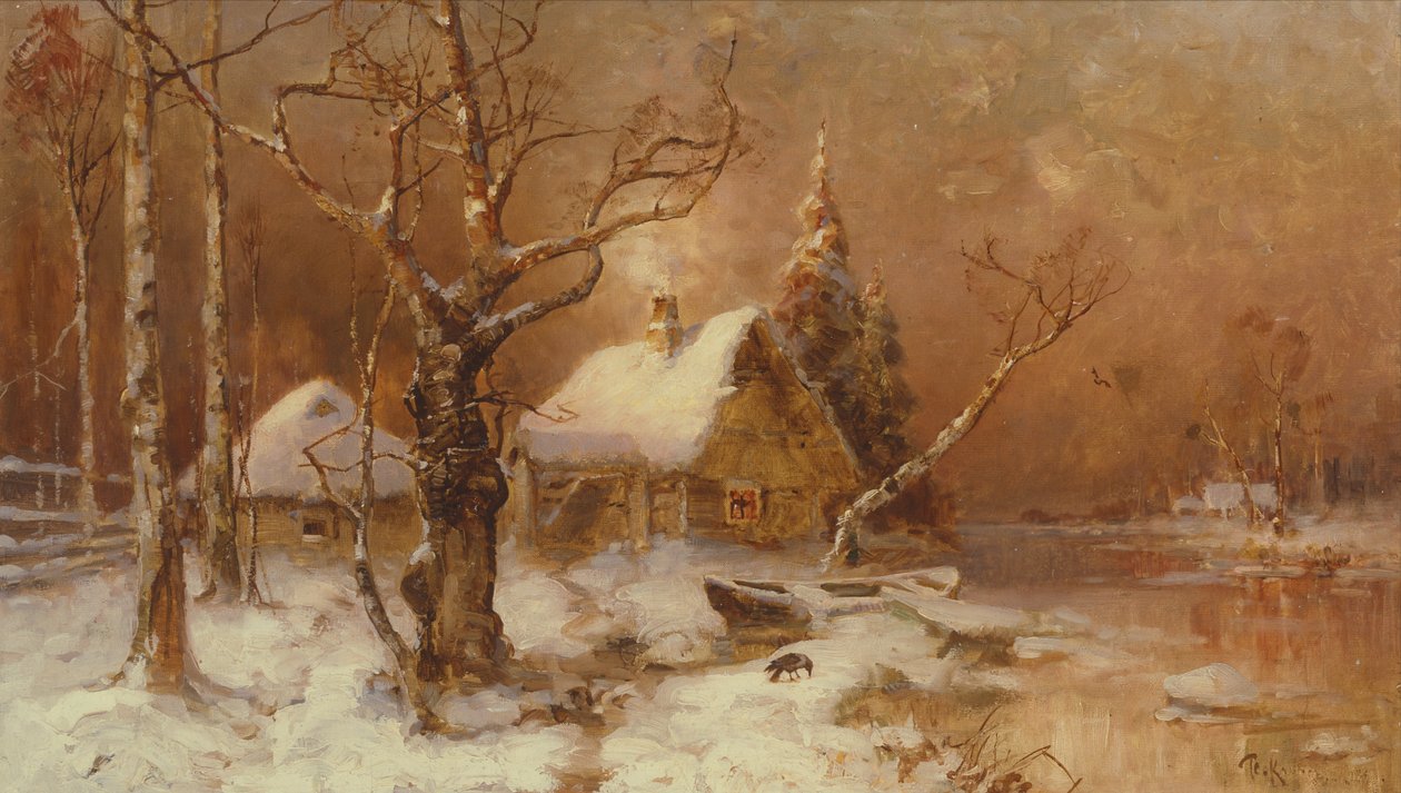 Vinterlandskab af Julius Sergius von Klever