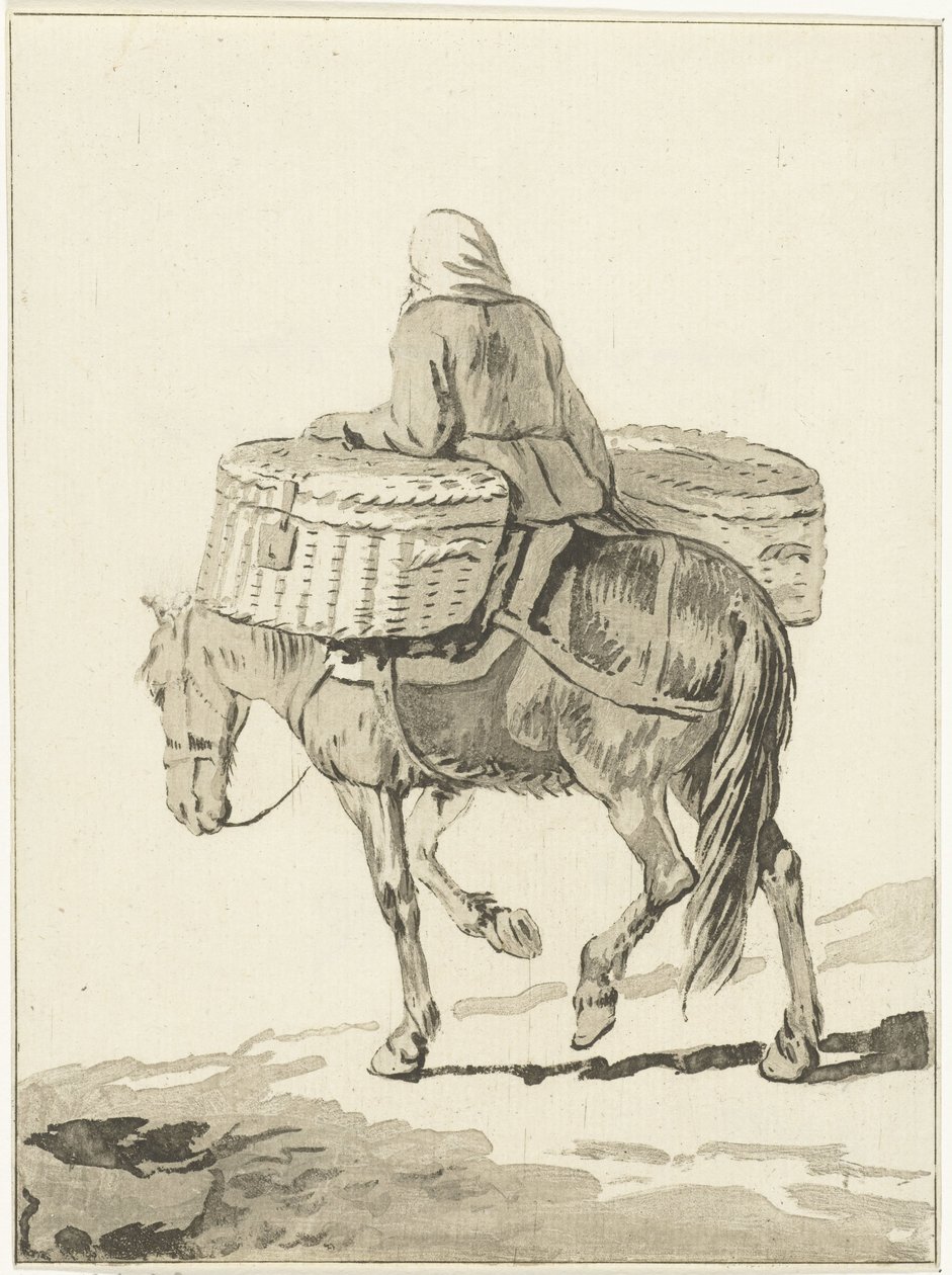 Kvinde til hest af Jurriaan Cootwijck (attributed to)
