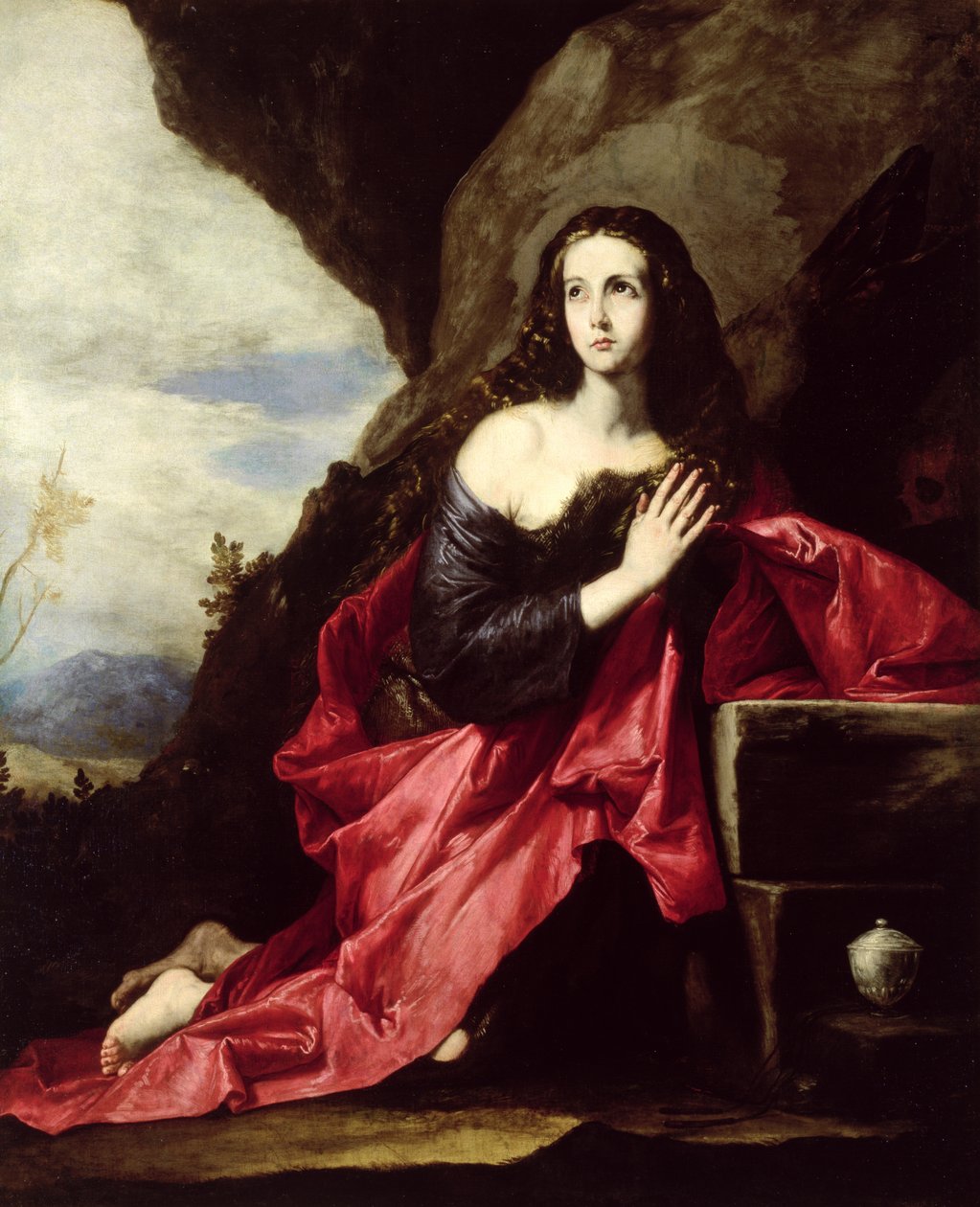 St. Mary Magdalene eller St. Thais in the Desert, c.1640-41 af Jusepe de Ribera