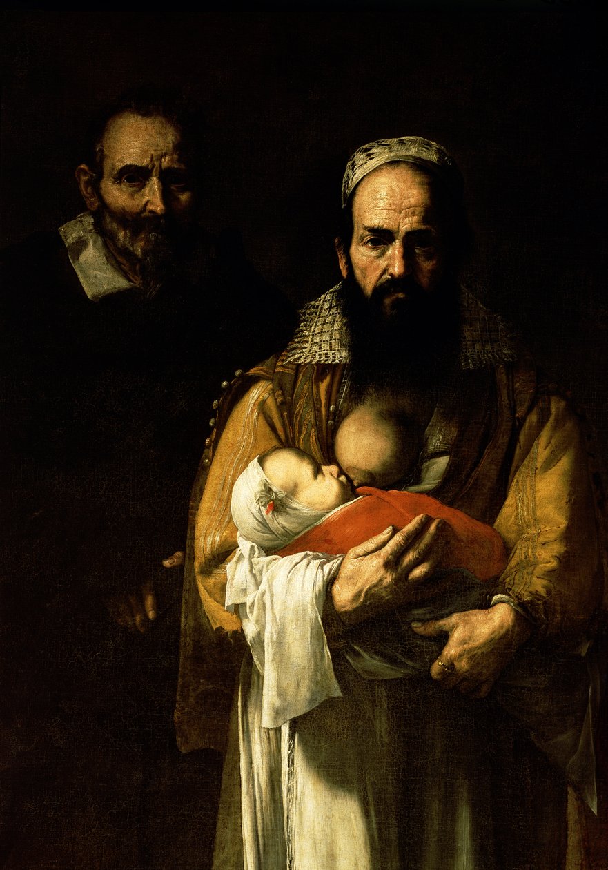 The Bearded Woman Breastfeeding, 1631 (detalje af 84020) af Jusepe de Ribera