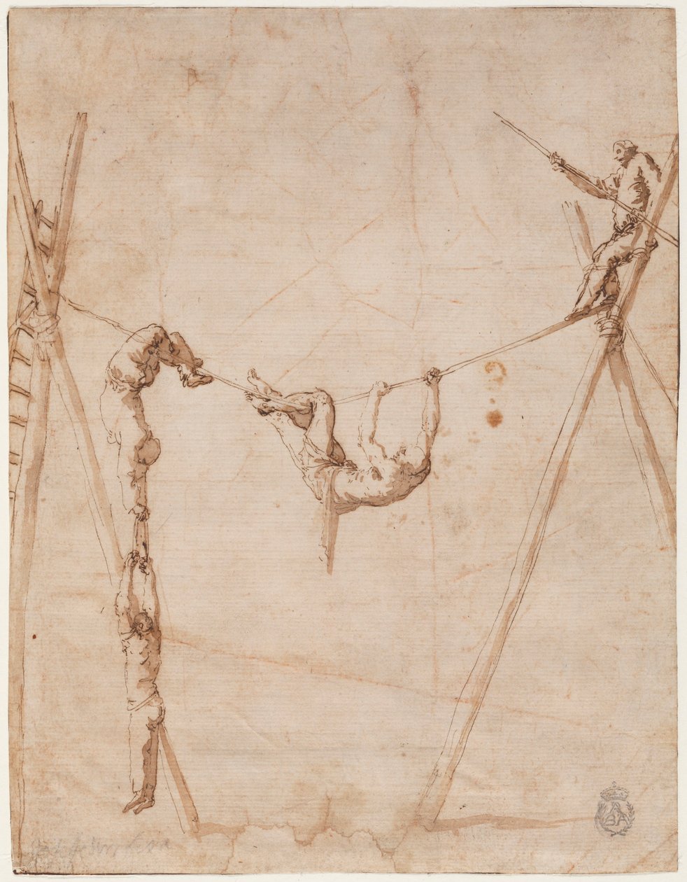 Akrobater på tovet af Jusepe de Ribera