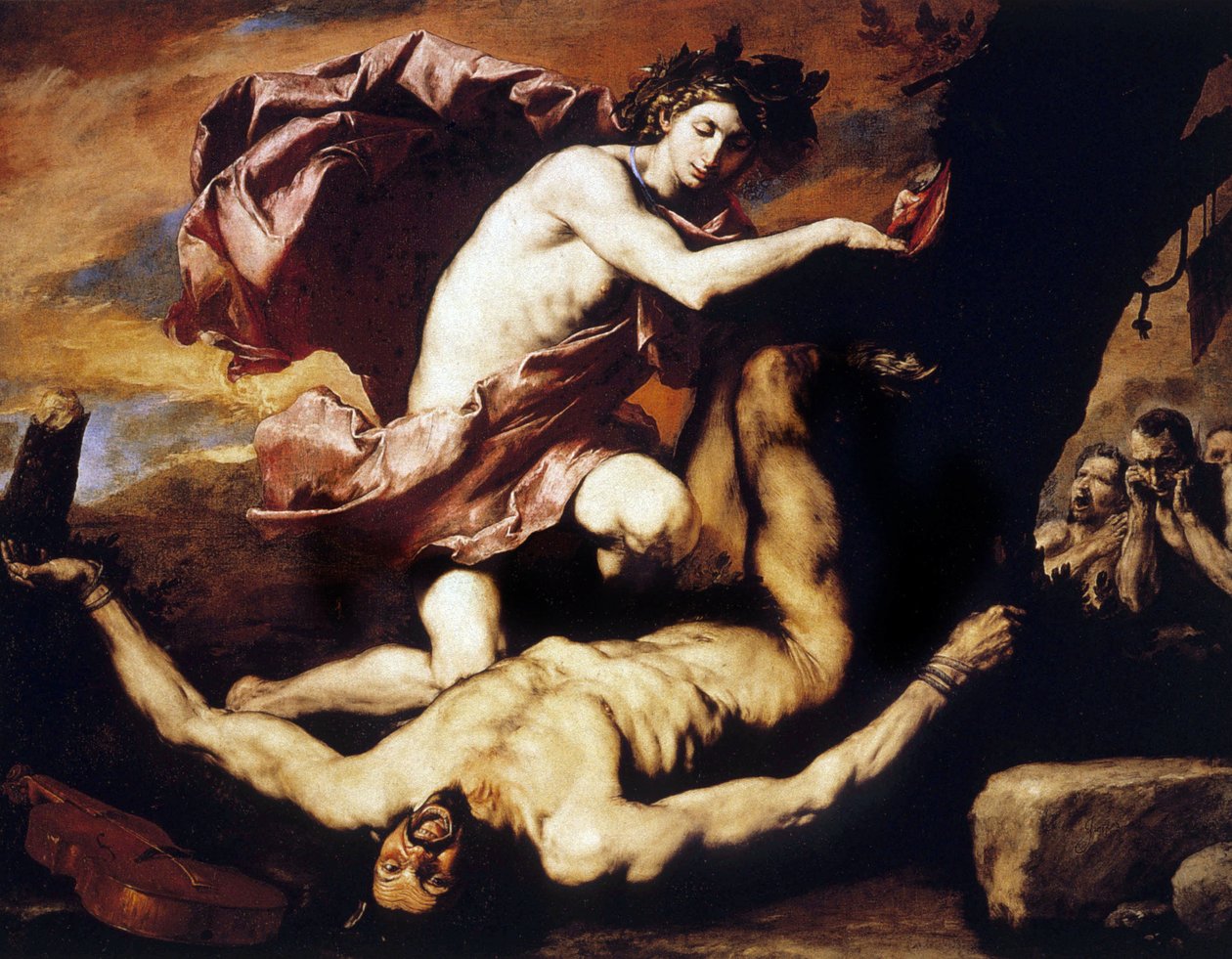 Apollo og Marsyas af Jusepe de Ribera