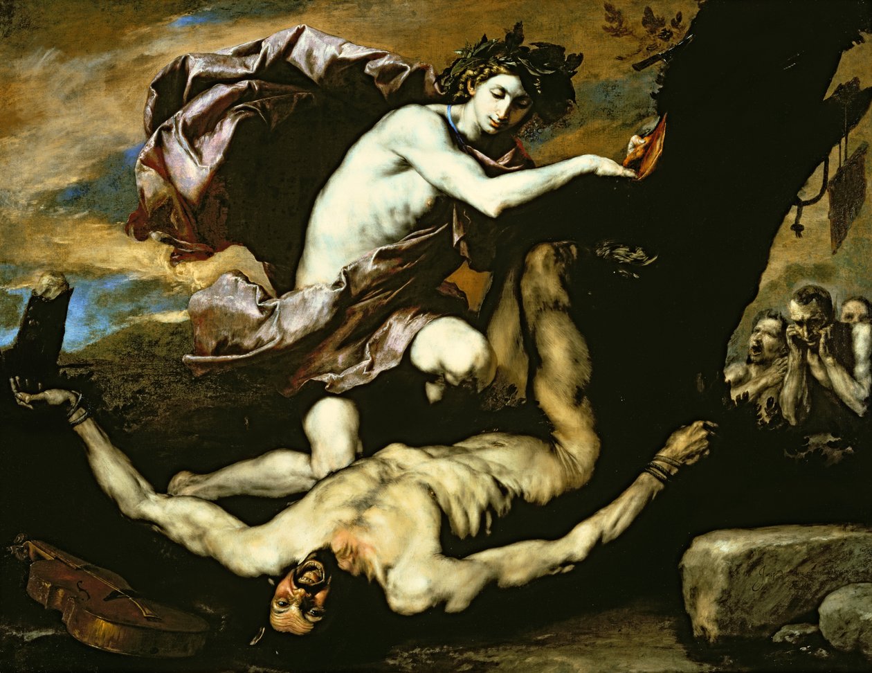 Apollo og Marsyas af Jusepe de (1591 1652) Ribera