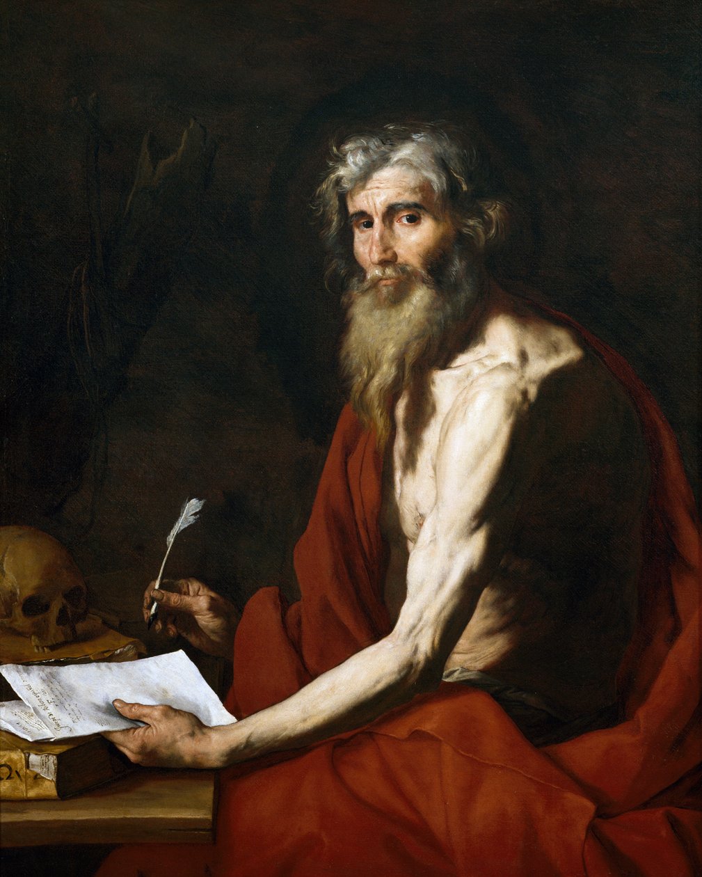 Sankt Jerome af Jusepe de Ribera