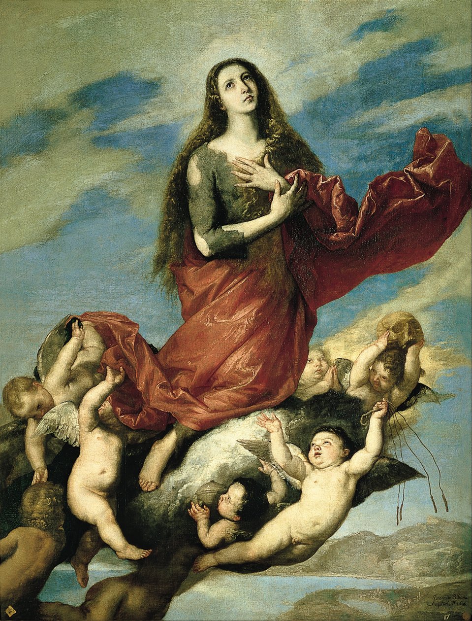 Antagelse af Magdalena af Jusepe de Ribera