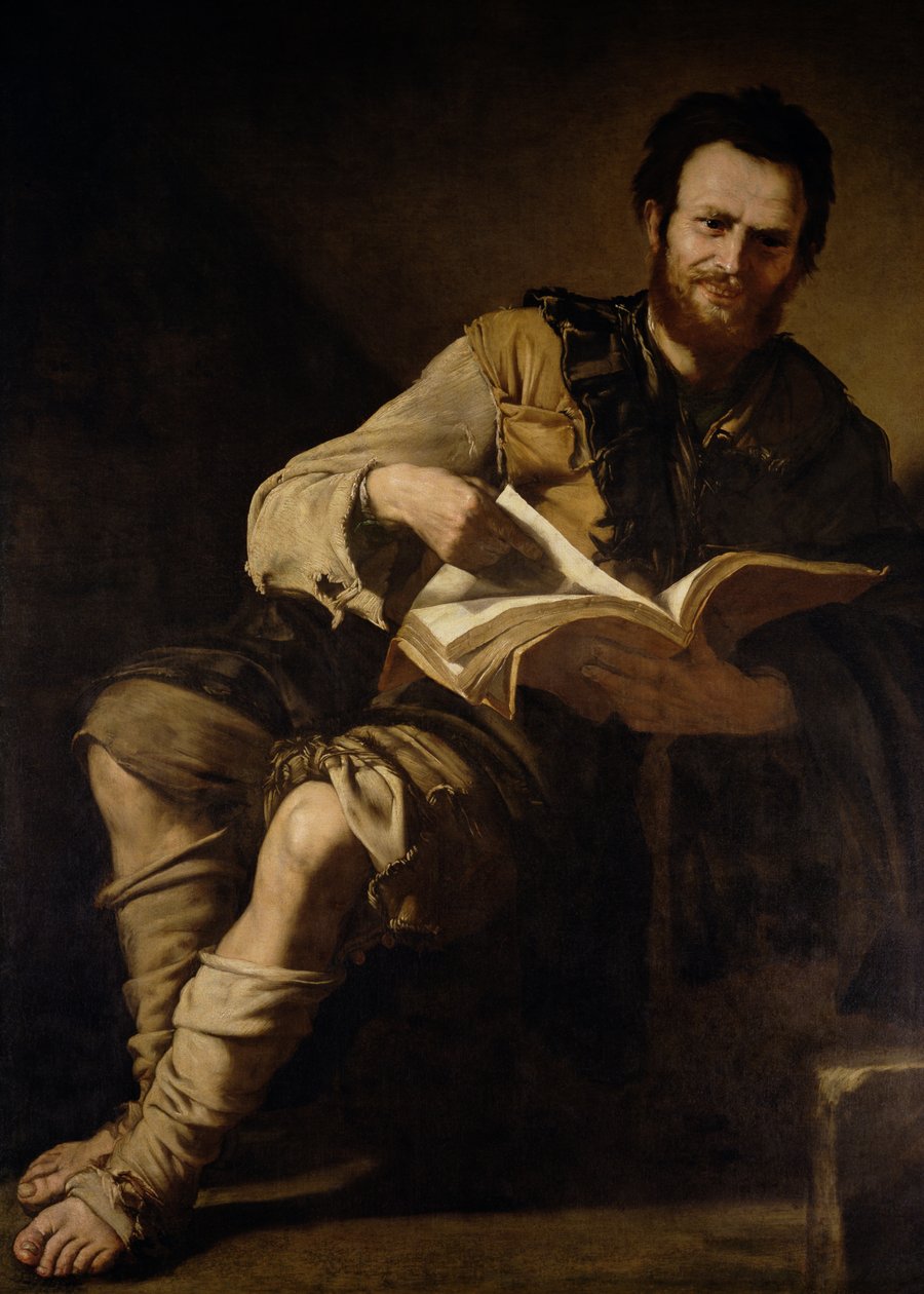 Demokrit (ca. 460-c. 370 f.Kr.) af Jusepe de Ribera