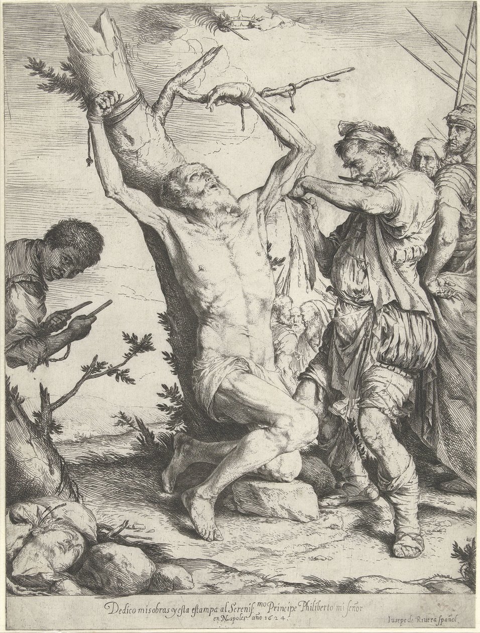 Saint Bartholomews martyrium af Jusepe de Ribera