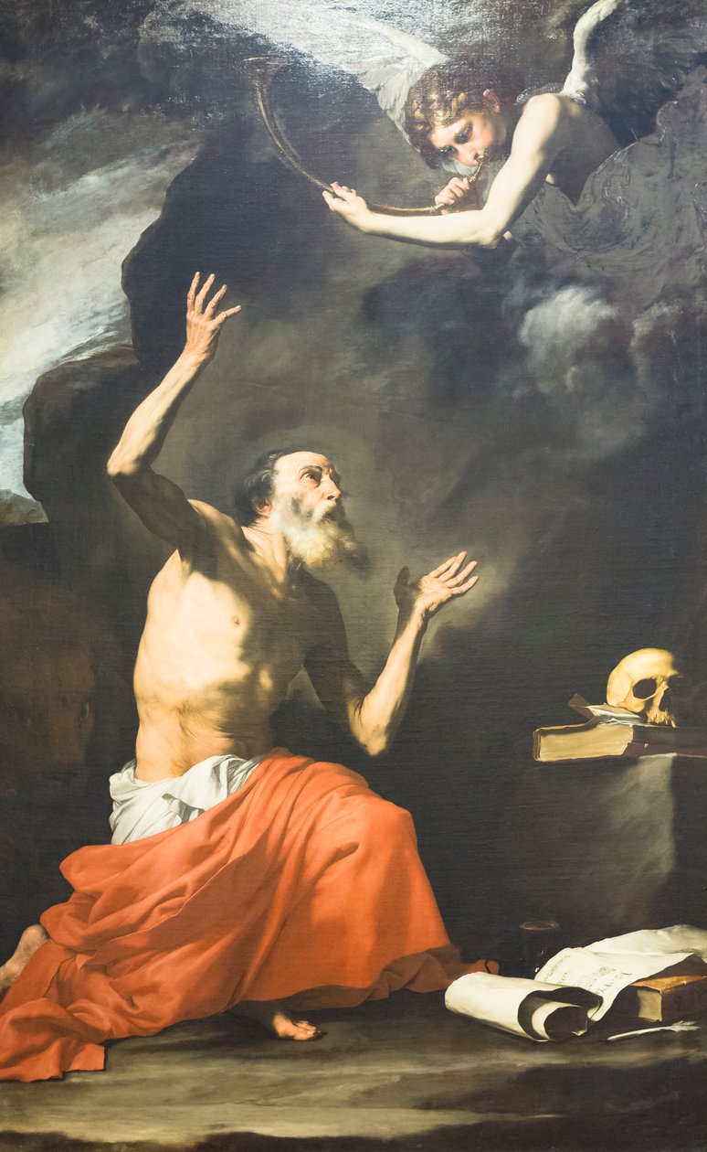 Sankt Hieronymus og englen af Jusepe de Ribera