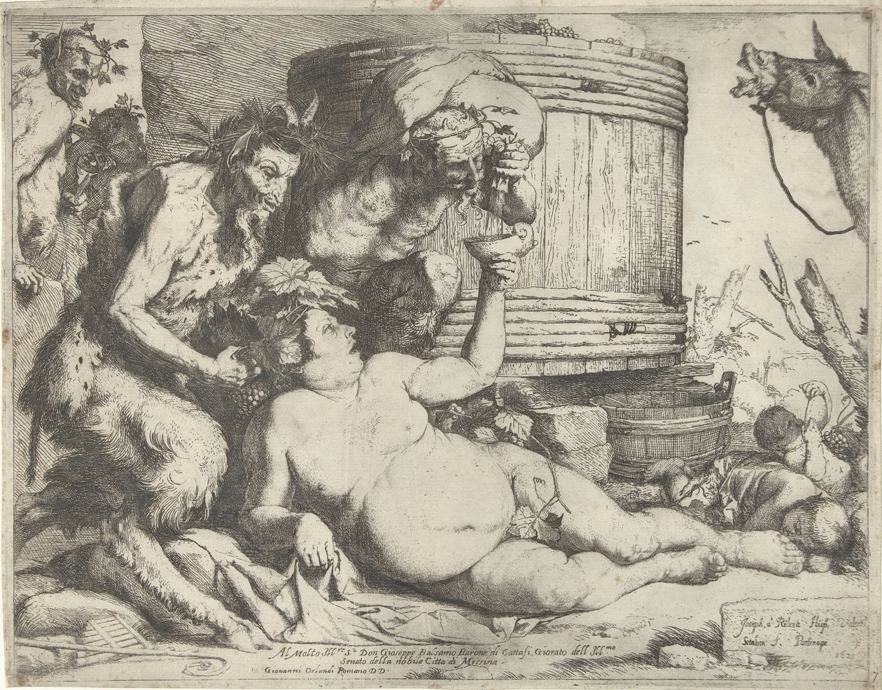 Silenus ved vintønden af Jusepe de Ribera