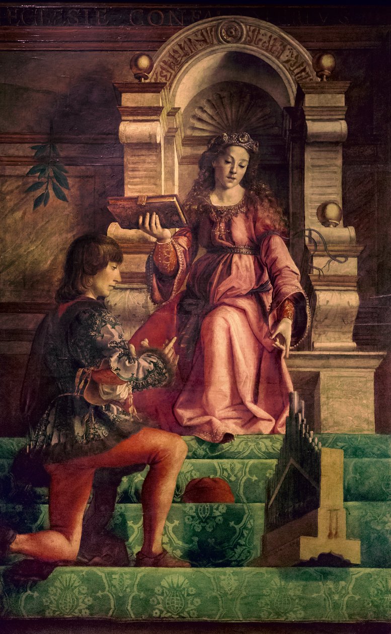 Musik, ca. 1470 (olie på poppel) af Justus of Ghent