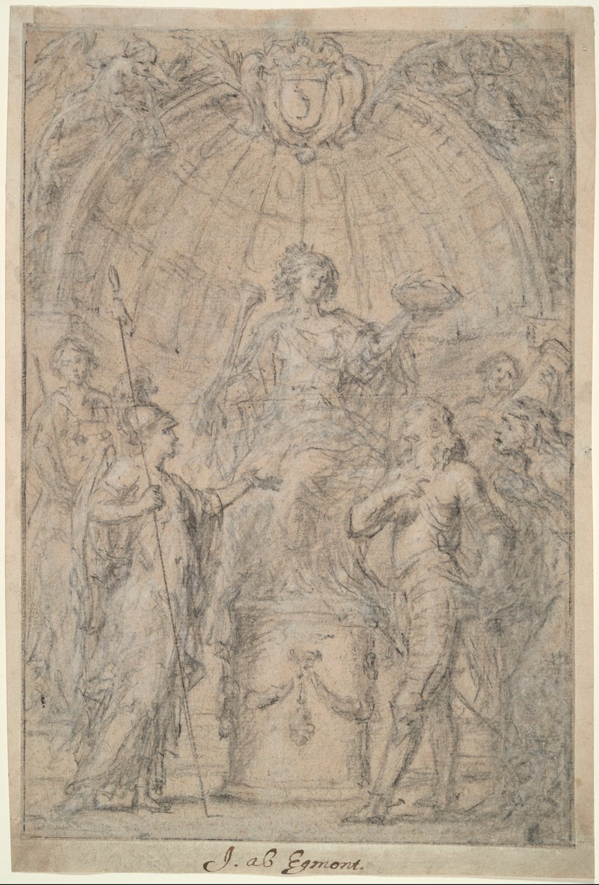 Berømmelse kroner en general af Justus van Egmont