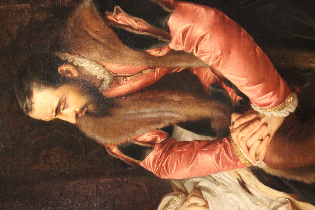 Barbara Radziwiłłównas død af Józef Simmler