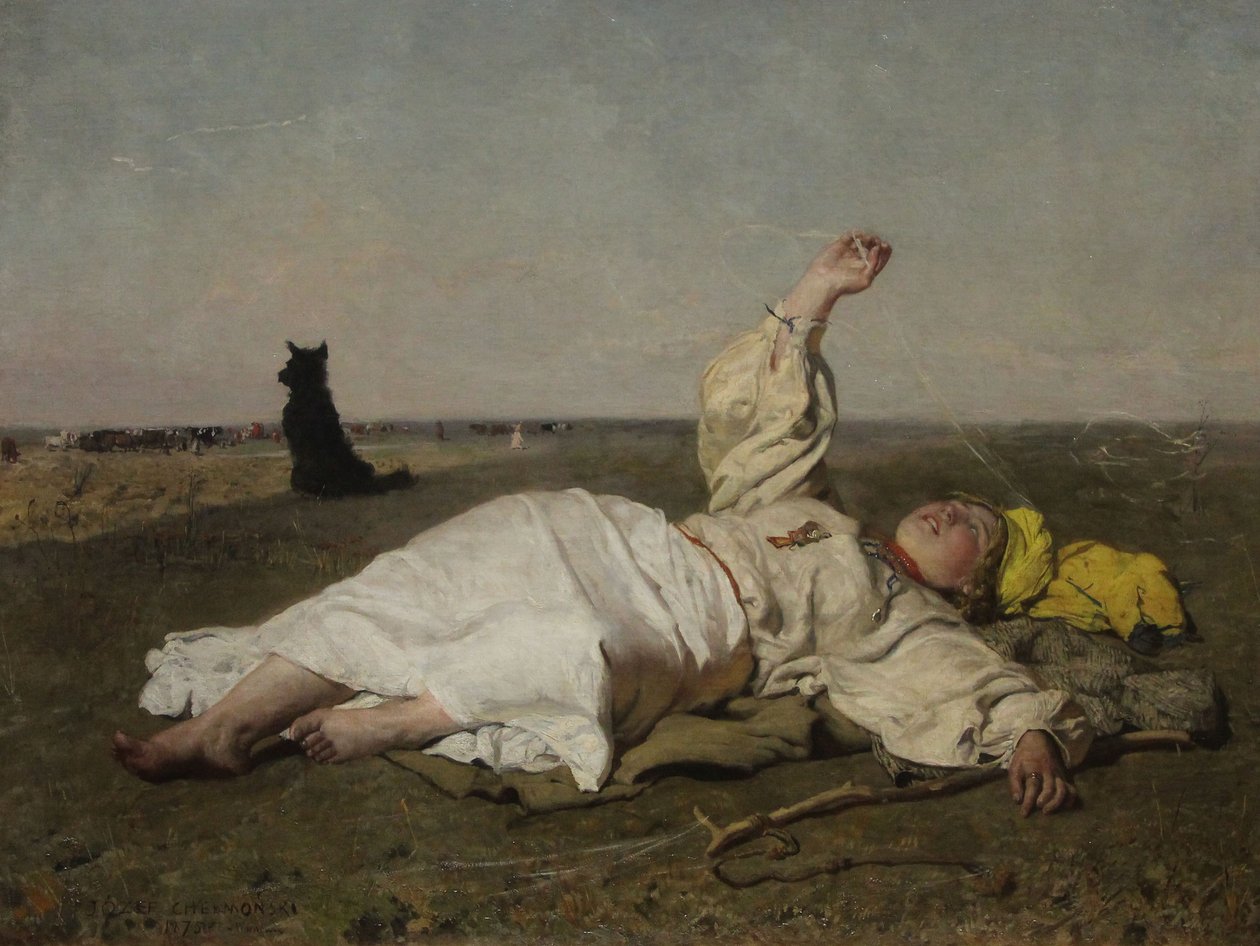 Warszawas nationalmuseum Jozef Chełmonski Indian Summer af Józef Chełmoński