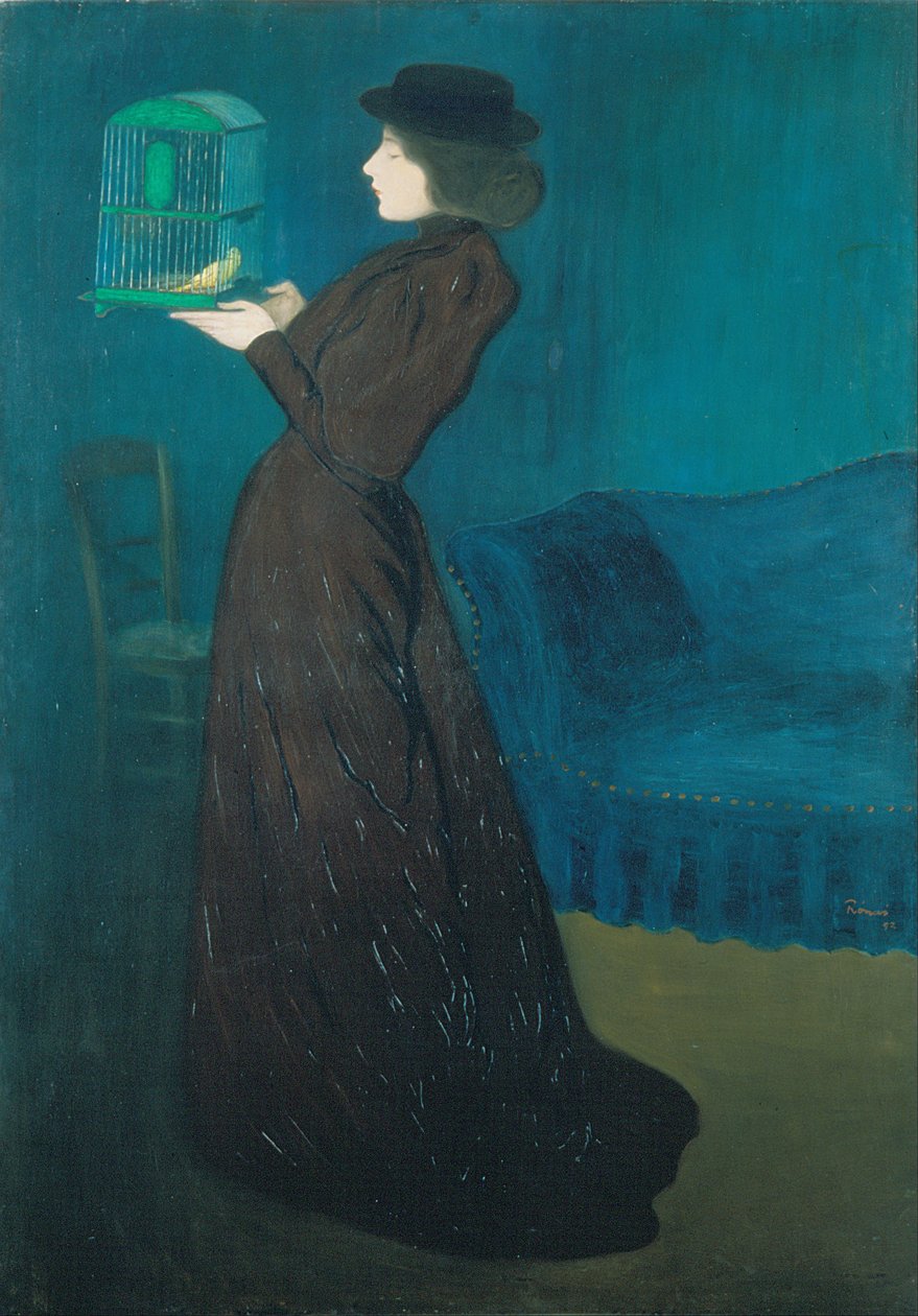 Kvinde med et fuglebur af József Rippl Rónai