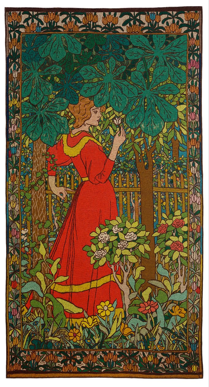 Dame i rødt af József Rippl Rónai