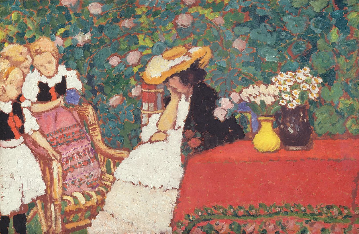 Kvinde med tre piger, ca. 1909 af József Rippl Rónai
