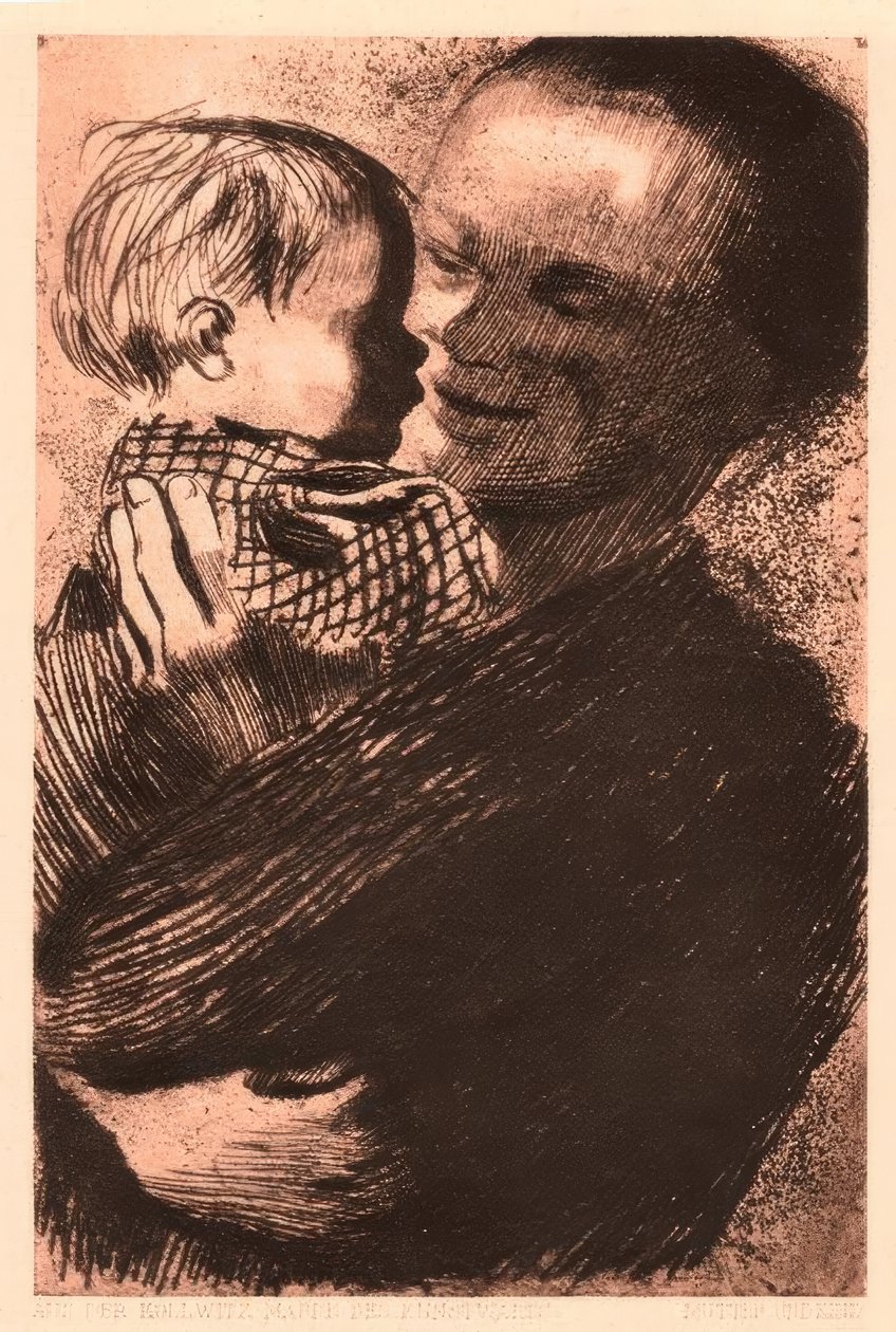 mor og barn af Käthe Kollwitz