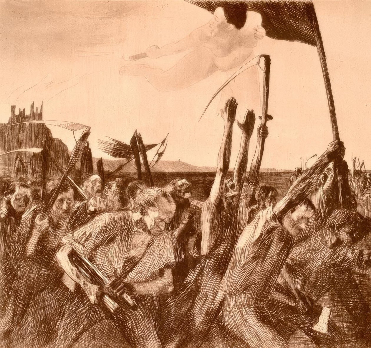 opstand af Käthe Kollwitz