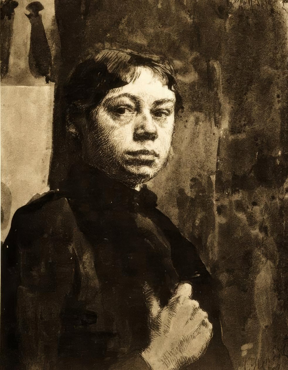 Selvportræt af Käthe Kollwitz