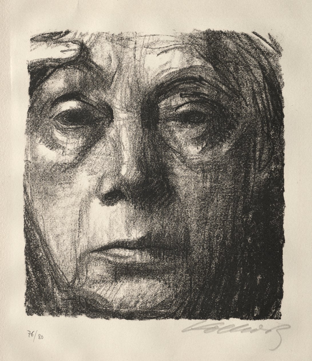 Selvportræt af Käthe Kollwitz
