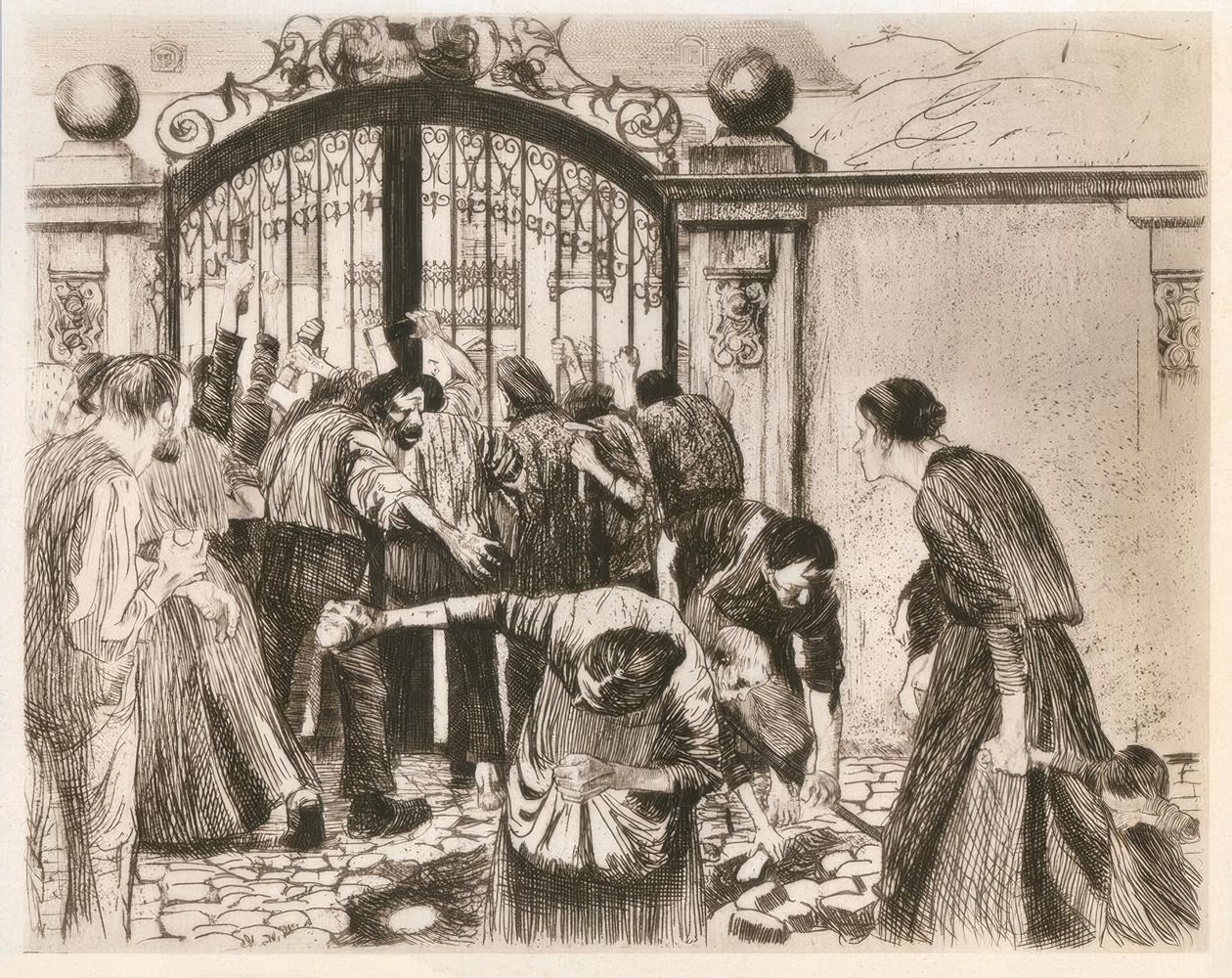 Sturm af Käthe Kollwitz