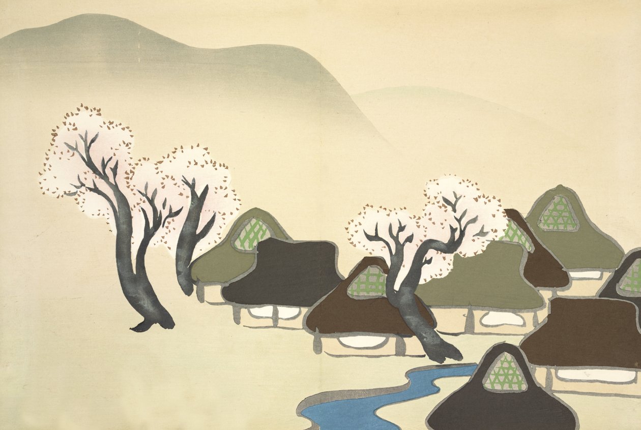 Spring elektrificering, fromomoyogusa af Kamisaka Sekka