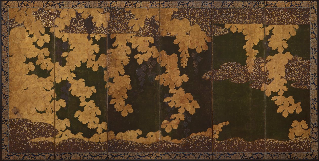 Vinstokke, Momoyama-perioden, 1568-1615. af Kano Eitoku