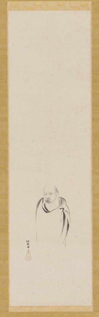Bodhidharma, Edo-periode, 1600-tallet. af Kanō Tan’yū