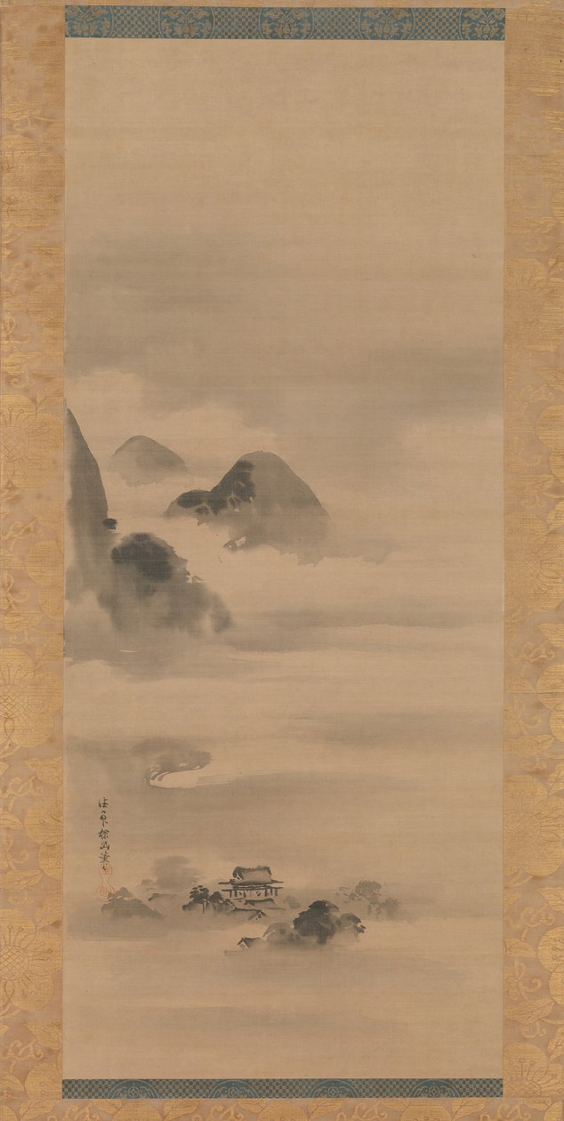 Landskab i måneskin, efter 1662. af Kanō Tan’yū