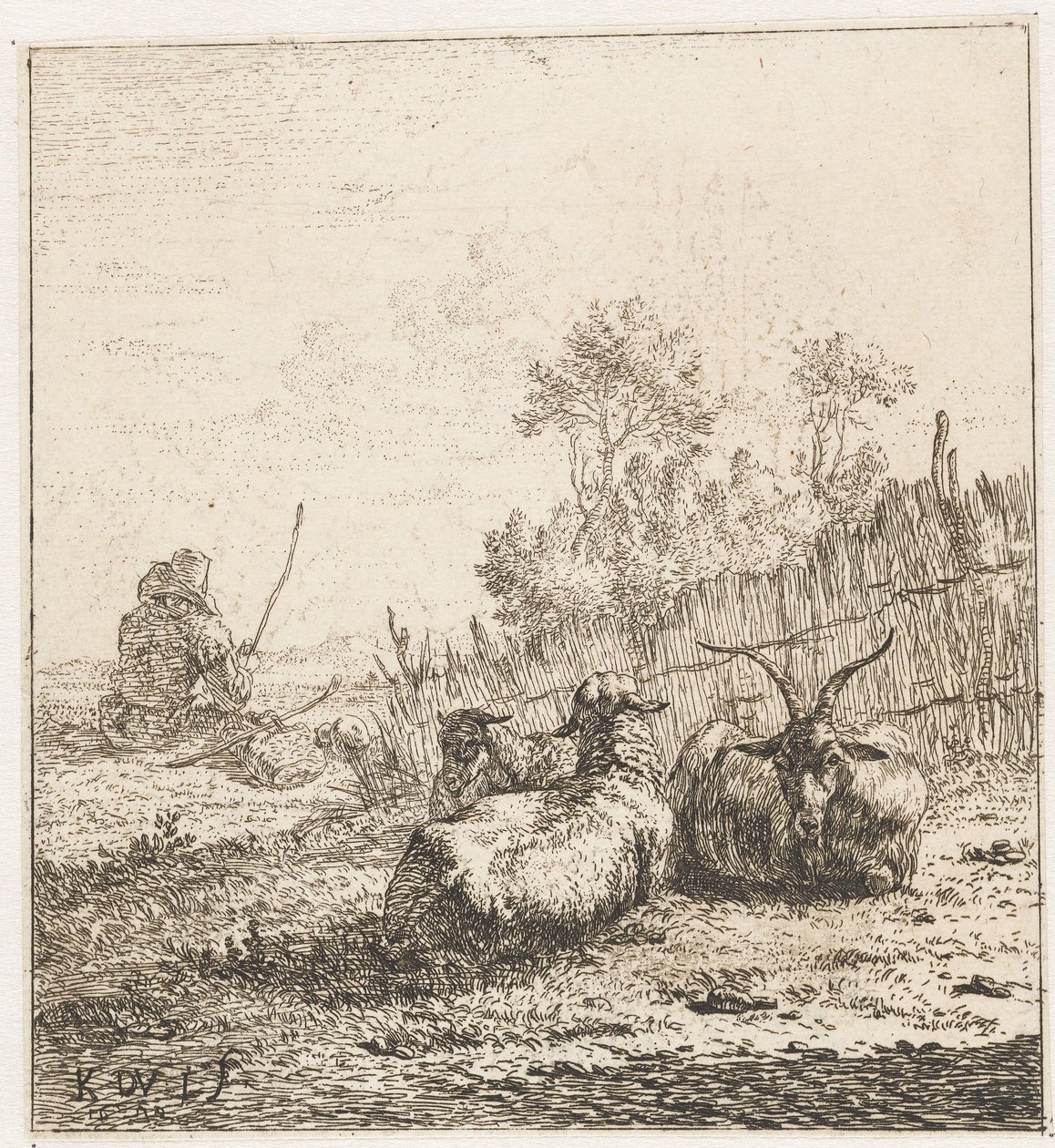 Ged og to får Dyr (serietitel) af Karel Du Jardin
