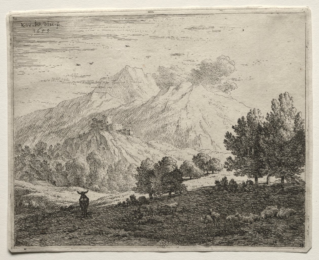 De fire bjerge. af Karel Dujardin