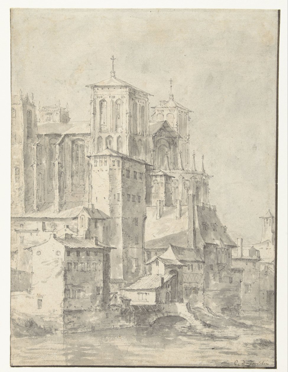 Lyon katedral af Karel du Jardin (possibly)
