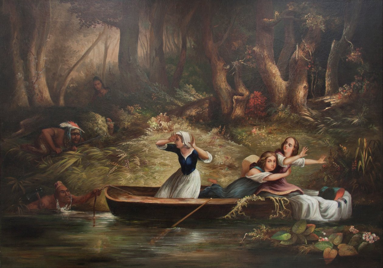 Optagelse af Calloway Girls og Jemima Boone af Karl Bodmer