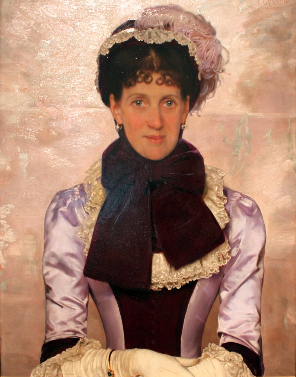 Portræt af en kvinde af Karl Gussow