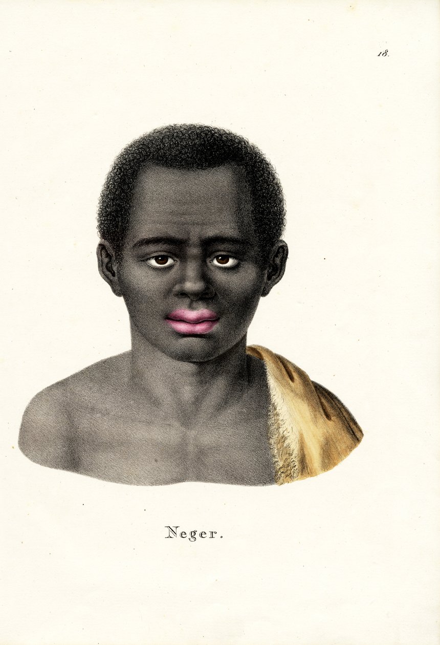 Sort mand, 1824 af Karl Joseph Brodtmann