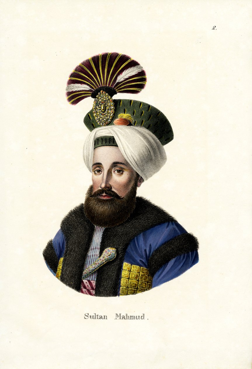 Sultan Mahmud E. (1784-1839), 1824 af Karl Joseph Brodtmann