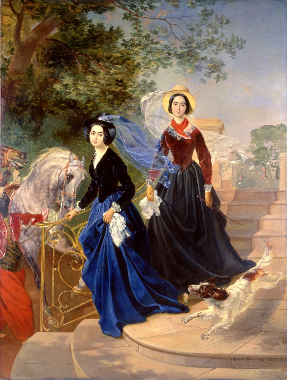 Portræt af Shishmarev-søstrene af Karl Bryullov