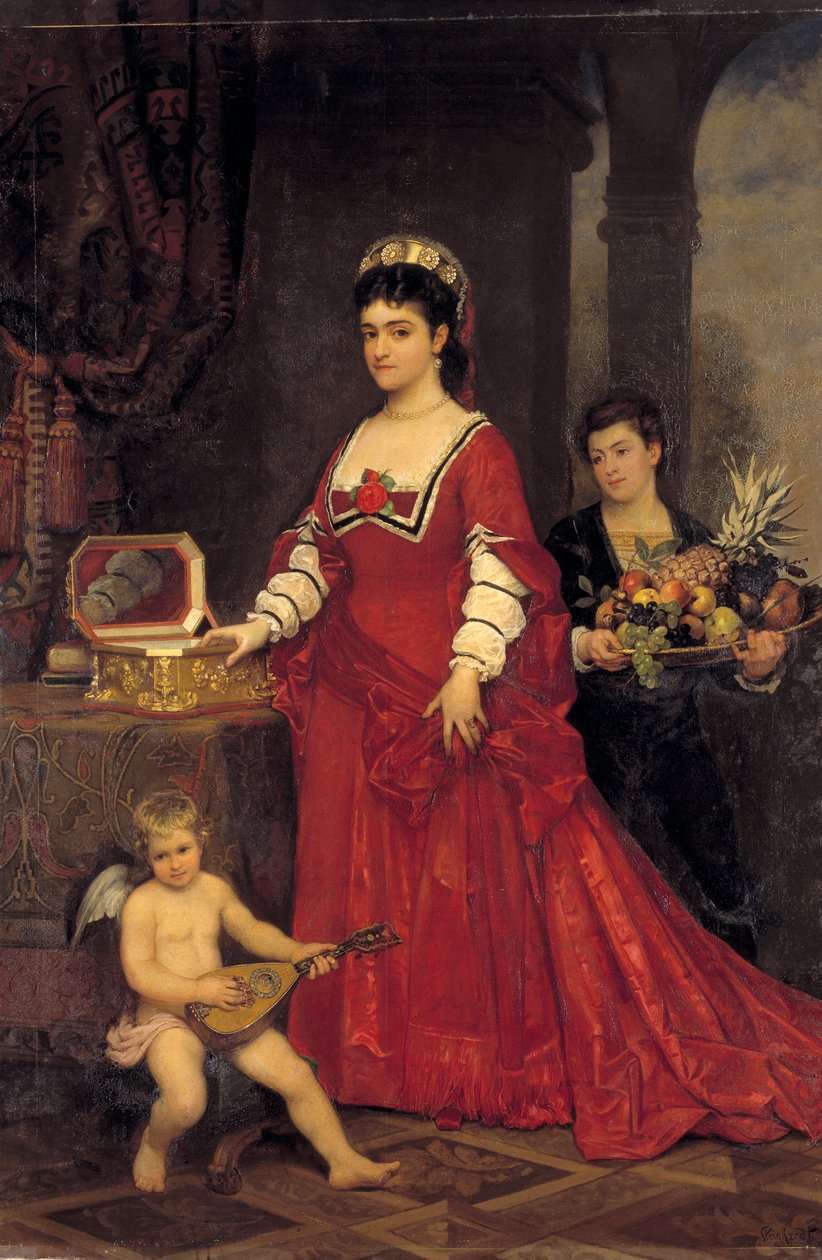 Adelina Patti 1843-1919, C1860-1880. af Karl Friedrich Steinhardt