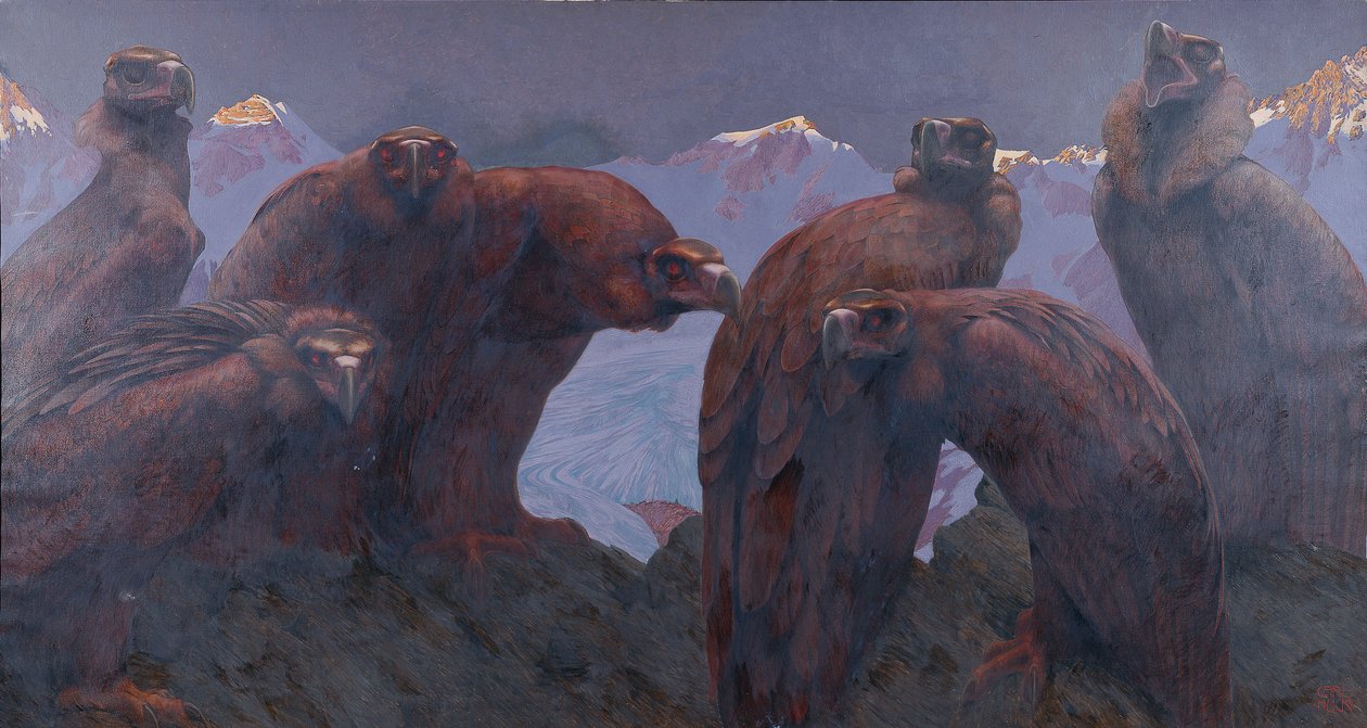 Opvågning (ørn) af Karl Huck