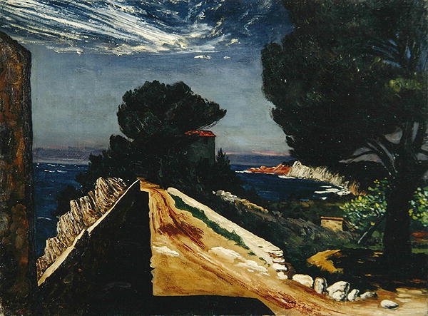 Cliff Path (olie på lærred) af Karl Leyhausen