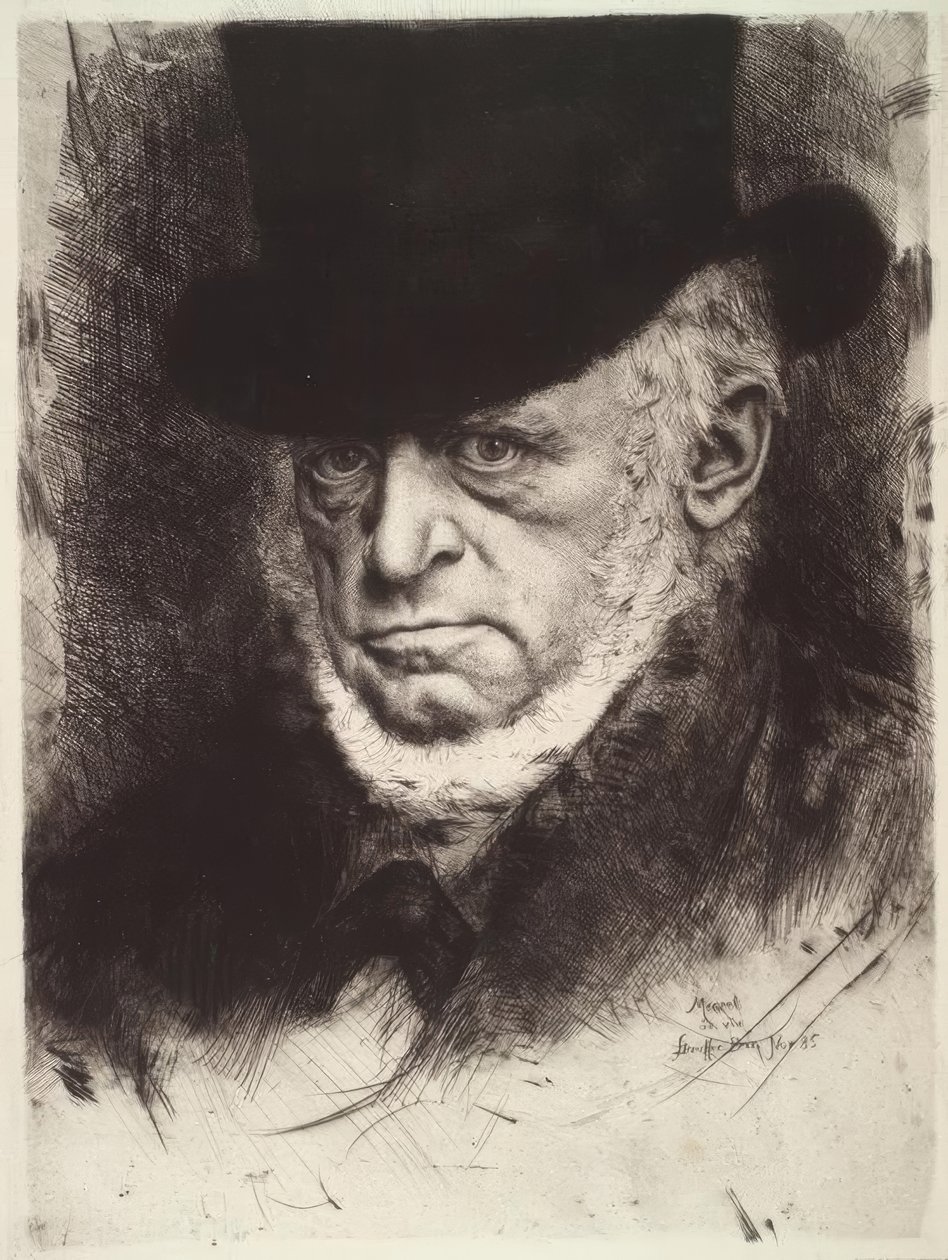 Adolph von Menzel / K.Stauffer-Bern af Karl Stauffer Bern