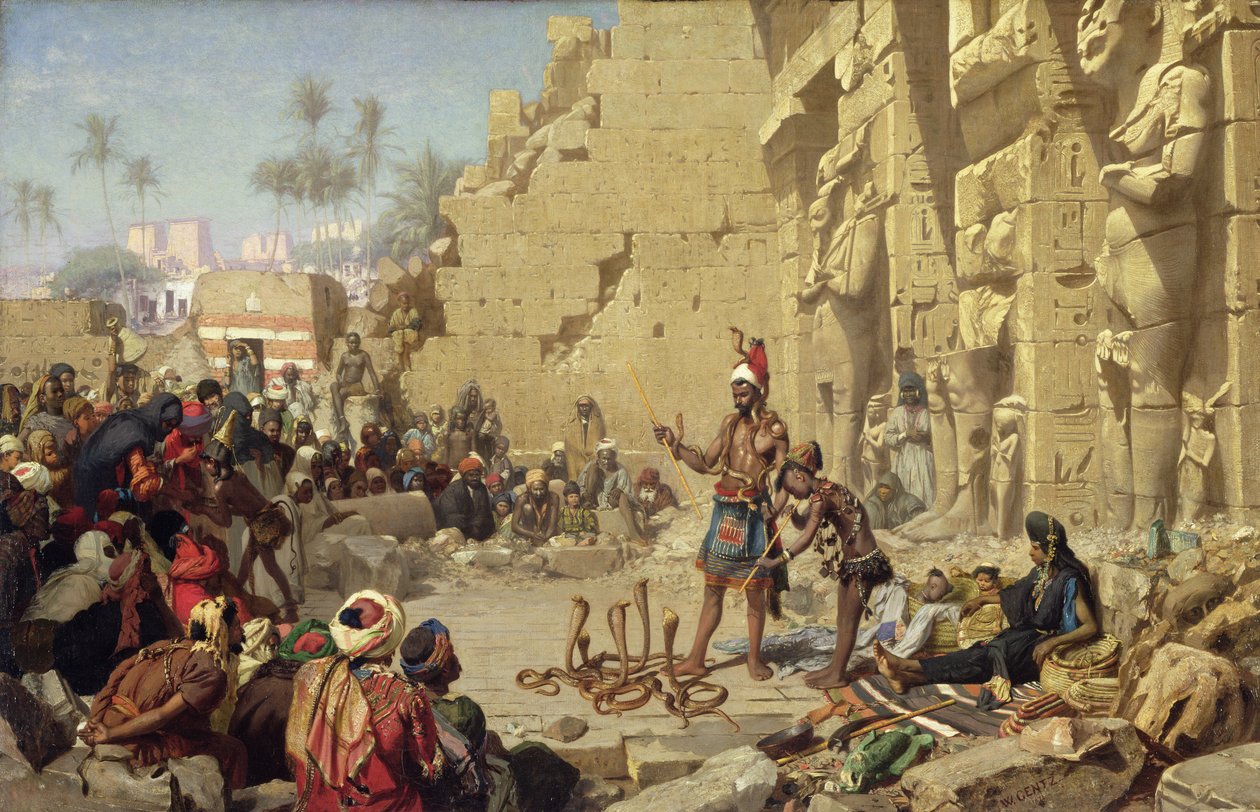 Slangetæmmeren, 1872 af Karl Wilhelm Gentz