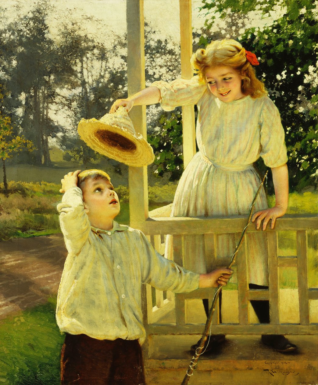 Flirt, 1910 af Karl Witkowski